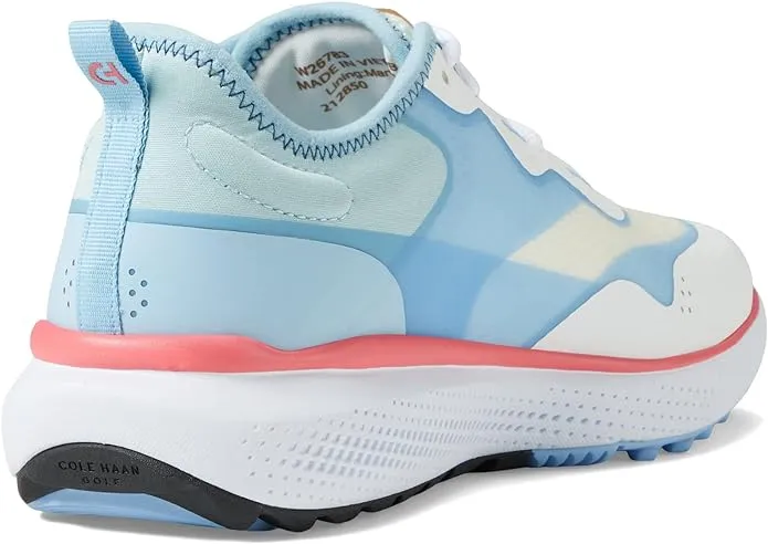Cole Haan Zerogrand Fairway Golf Optic White/Blue Bell/Sun Kissed Coral Sneakers