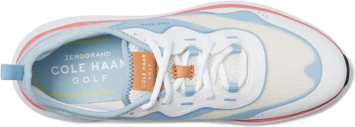 Cole Haan Zerogrand Fairway Golf Optic White/Blue Bell/Sun Kissed Coral Sneakers