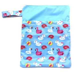 Large Wetbag (Strip) - Floating Unicorns