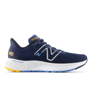 Men's New Balance Fresh Foam X 880v13 Color: Nb Navy with Heritage Blue and Hot Marigold