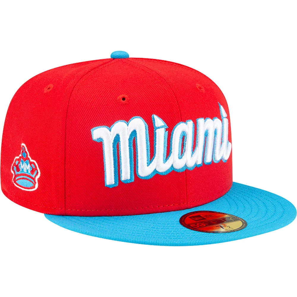 MLB Miami Marlins New Era City Connect Jersey Hook 59FIFTY Fitted Hat