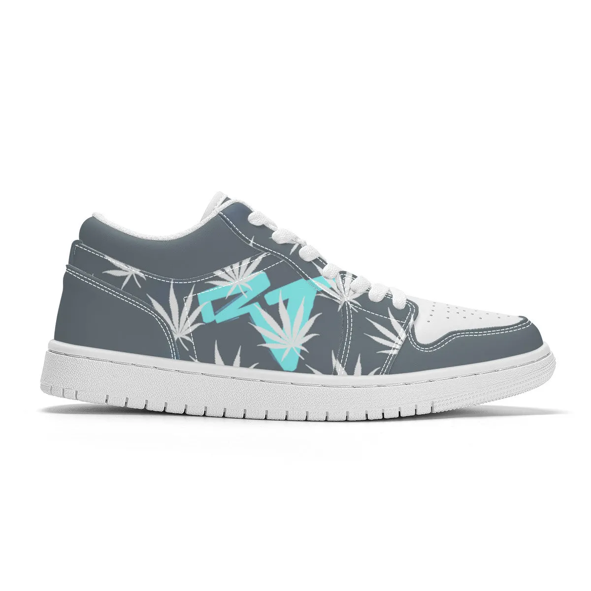 RVT Brand  Unisex Low Top Skateboard Sneakers -420 Grey
