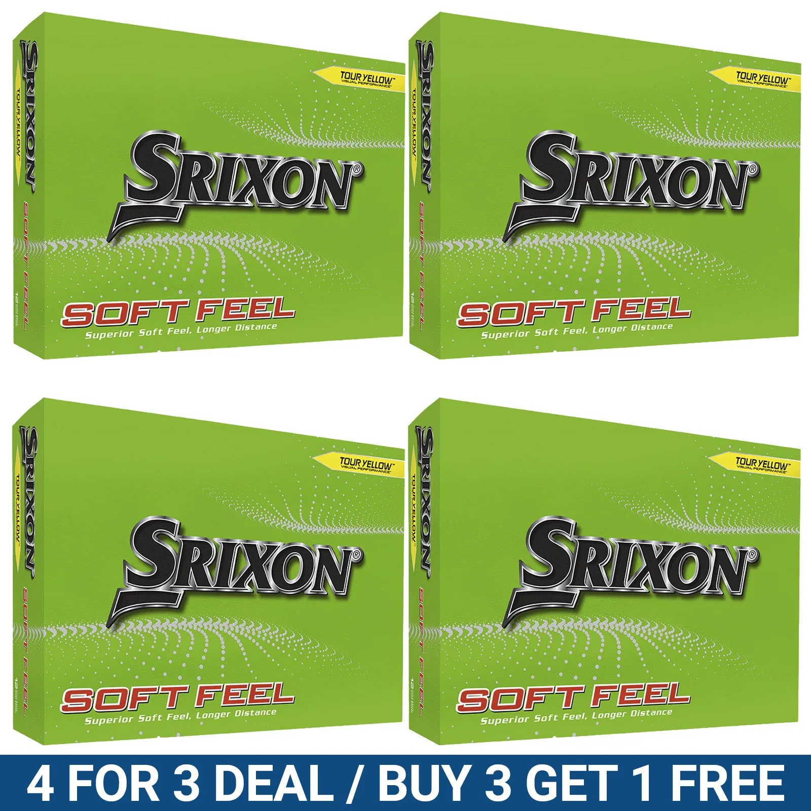 Srixon Soft Feel Golf Balls - 4 FOR 3 DEAL