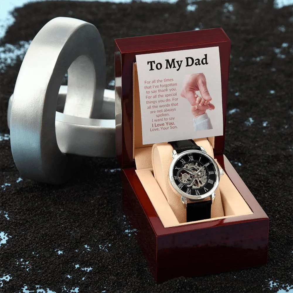 To My Dad Gift Watch | For All The Special Things You Do | Father's Day Gift
