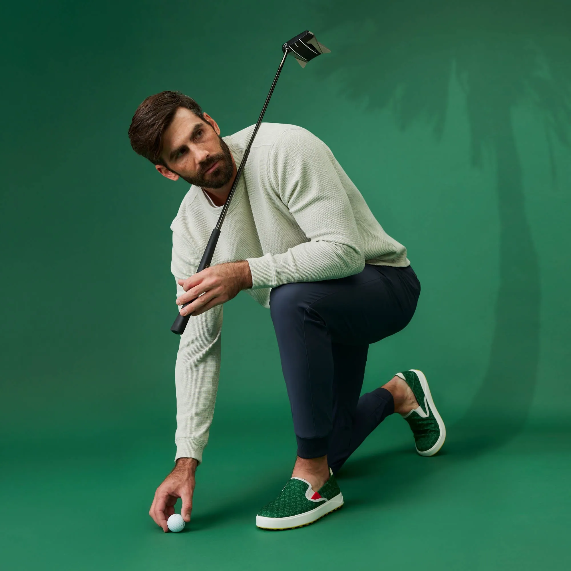 Wai‘alae Slip On  -  Palm / Bright White